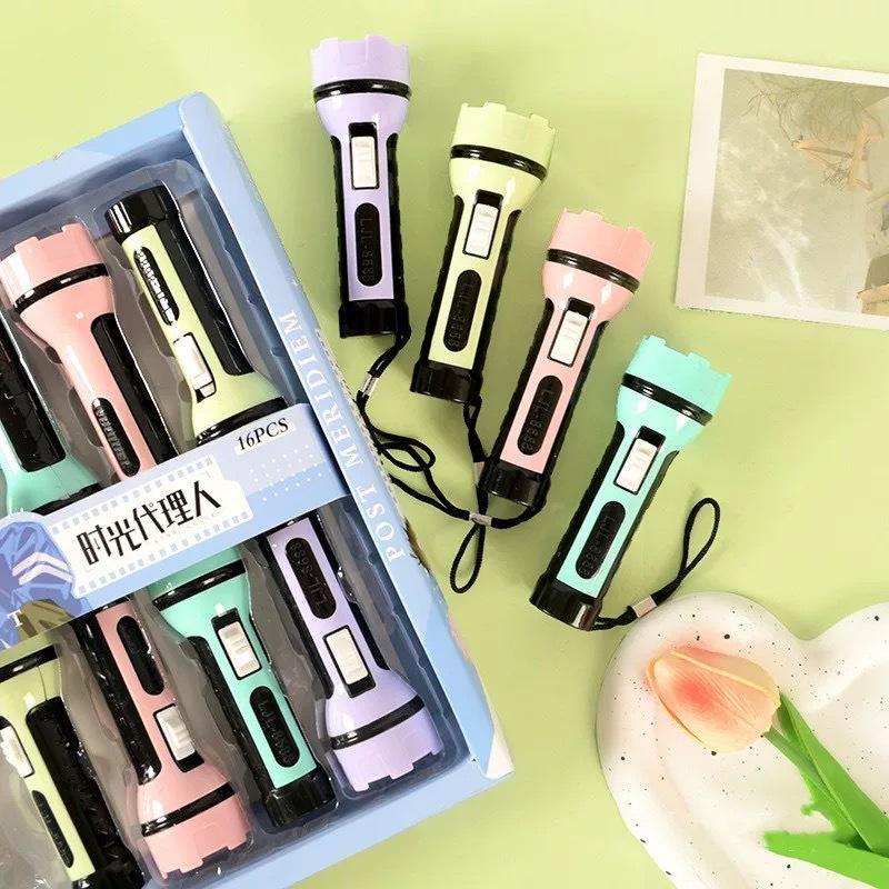 Kids Toy Led Mini Flashlight Emergency Light Dimming Colorful Plastic Party Toy