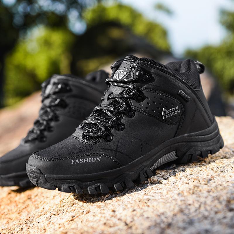Hoge Wandelschoenen voor Mannen Bergklimmen Waterdicht Buiten Wandelen Hoge Laarzen