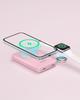 Innostyle Powerduo 2In1 Fast Induction Powerbank For Magsafe Watch 10000Mah Pink