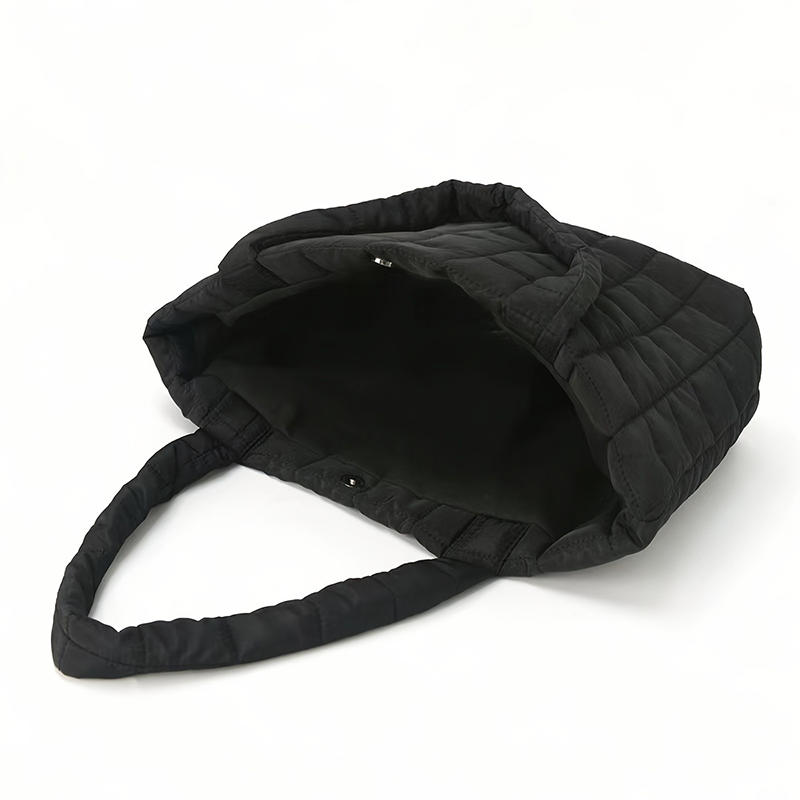 1 Pc Minimalist Quilted Puffy Tote Bag, Large Capacity Crossbody Bag, Trendy Padded Shoulder Bag For Women For Daily Commute