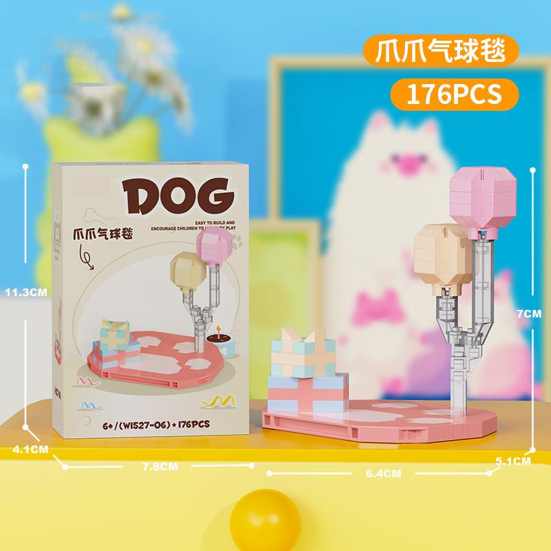 pet blocks Mini Building Set for children girls 12 year old dog cat mirco Brick particle building blocks Desktop Model for Adult