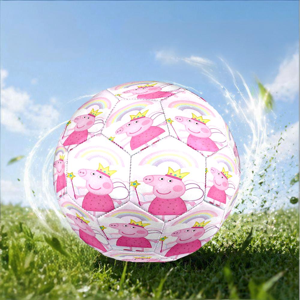 Dance Party With Peppa Size 5 Soccer Ball,Indoor/Outdoor Suitable for Training Matches Tournaments Practice Games Perfect Gift for Fan