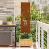 Garden Privacy Screen Animal Pattern Rust Look 32 X 140 Cm