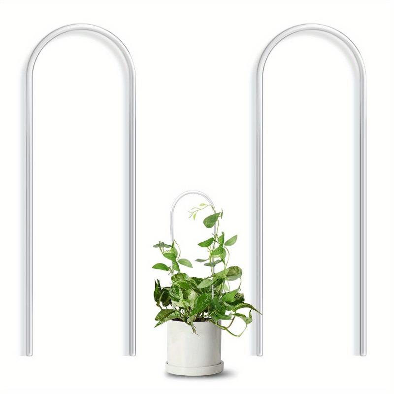 A Top Quality U-shaped Acrylic Plant Climbing Frame, Transparent and Durable, Suitable for Indoor Vine and Flower Pot Support