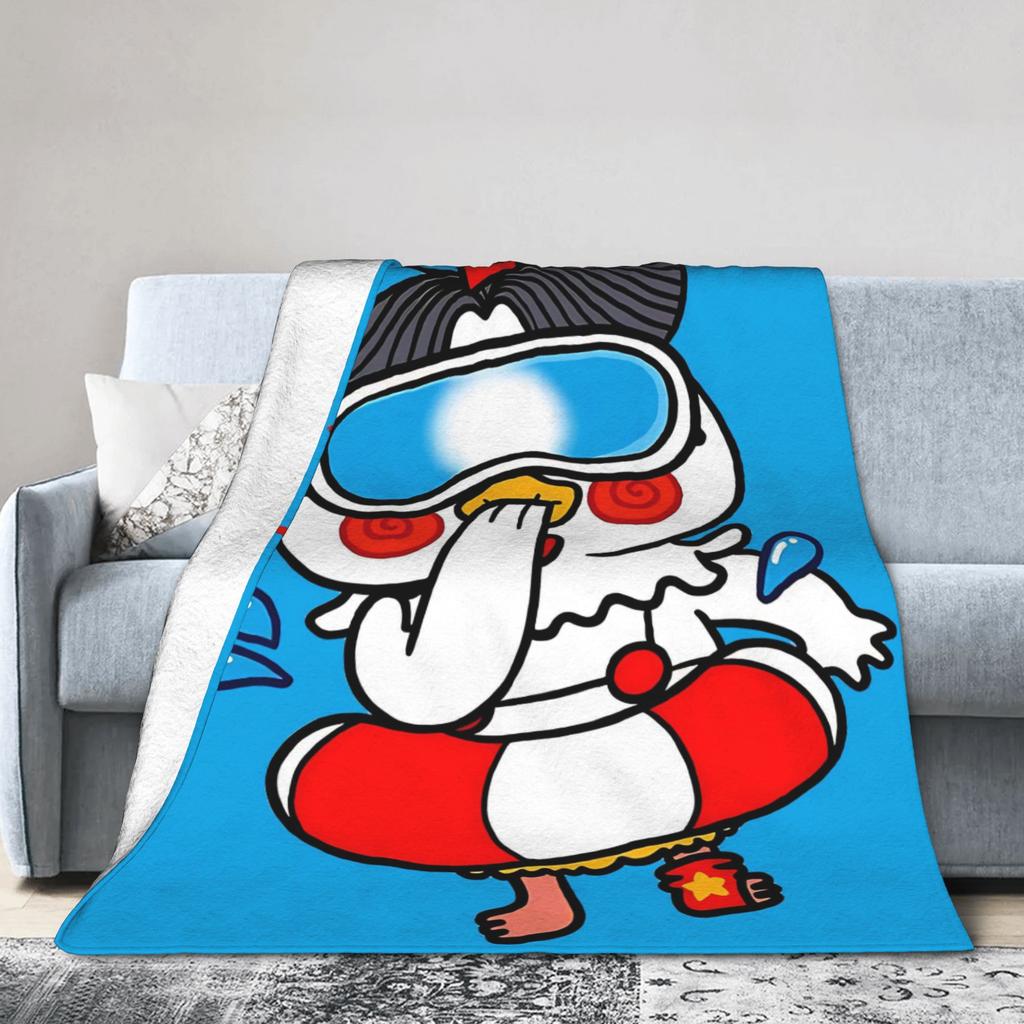 Buldak Ramen Chicken Flannel Blanket Autumn  Super Warm Throw Blanket for Kids Living Room Pattern Bedspread Sofa Bed Cover