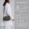 Gootium Canvas Mini Shoulder Bag - Women's Crossbody Bag, Envelope Style, Olive Green