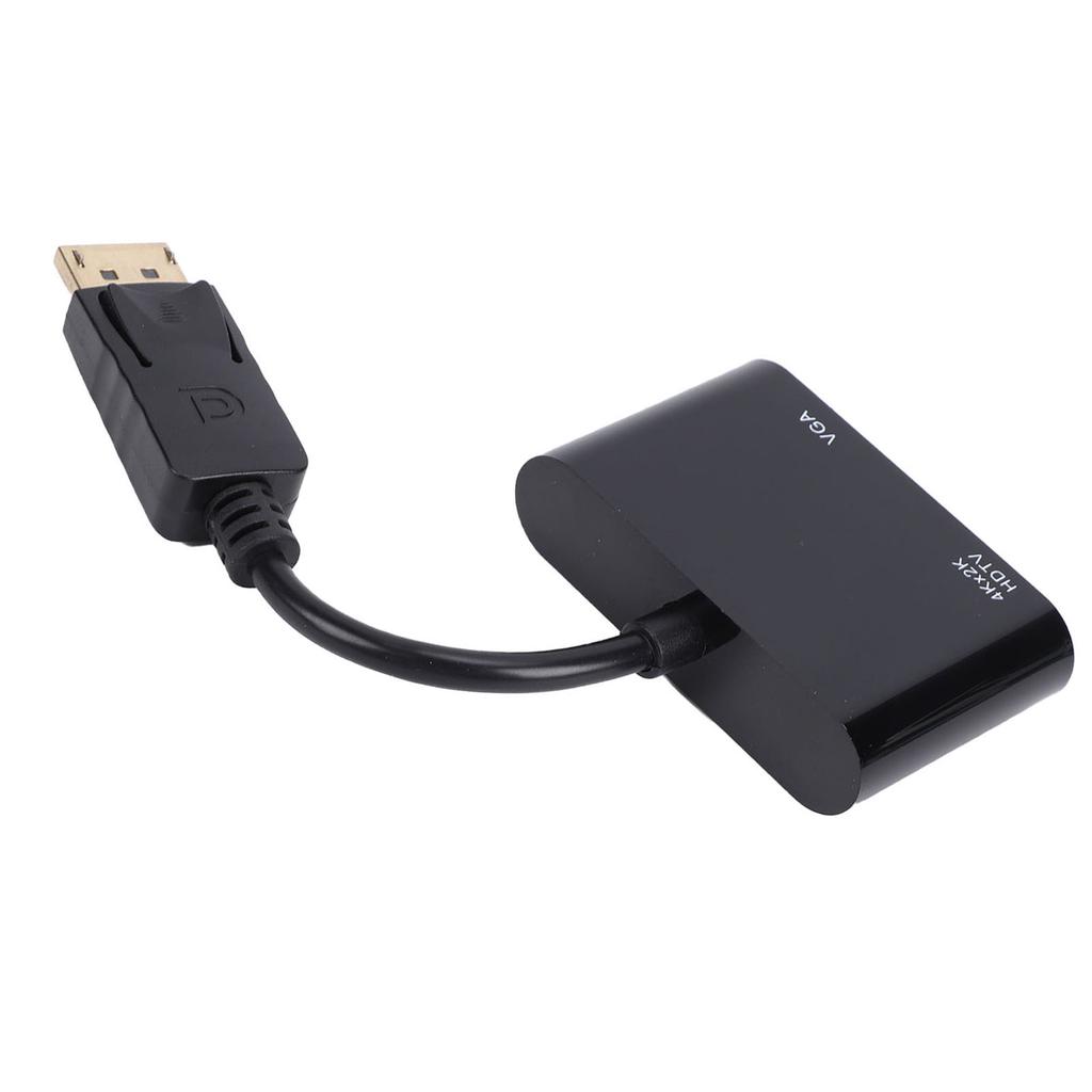 DisplayPort To HD Multimedia Interface VGA Adapter 2 in 1 DisplayPort To VGA Converter Hub Black
