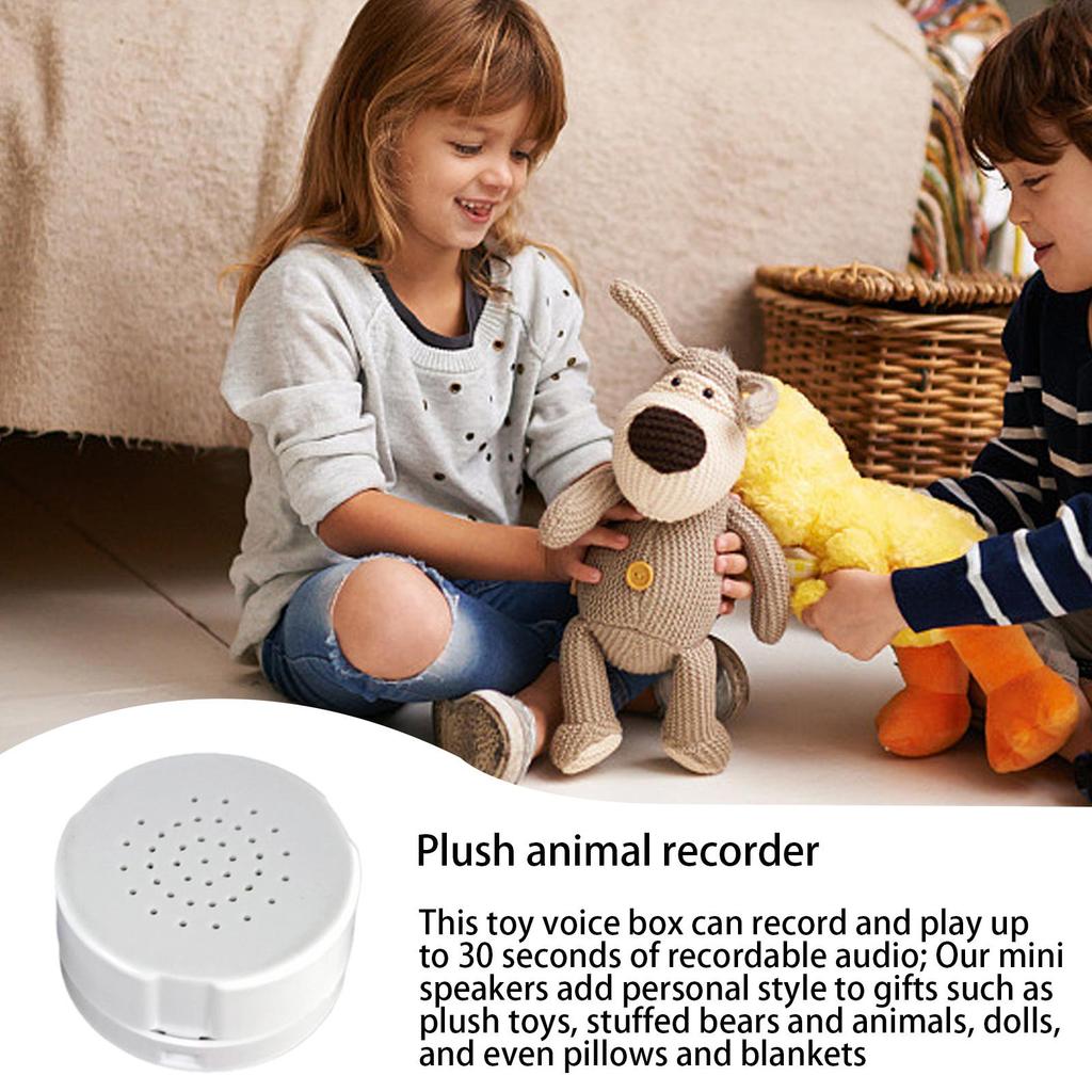 Voice Box Recordable Sound Module Plush Toy Voice Message Recorder Device ForPlush Toy Stuffed Animal Sound Recorder Clear Voice