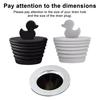 Yousheng Silicone Bathtub Drain Stopper Duck Shape Bathroom Tub Shower Universal Water Stopper Prevent Clogging Odors Bath Stopper