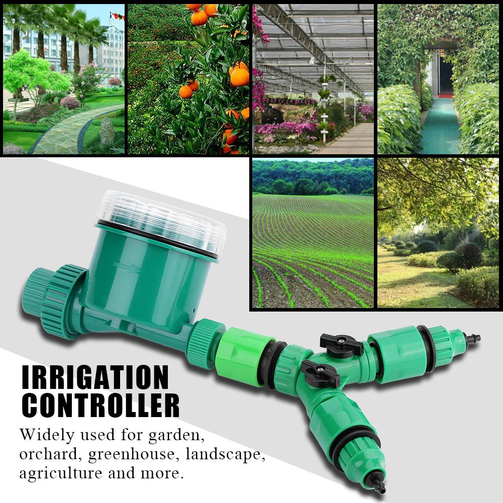 5pcs Set Garden Water Timer Watering Irrigation Controller Kit with Y Shaped Quick Connector