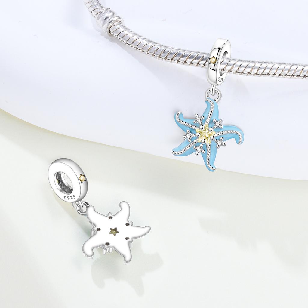 Copper Boy And Star Bear Doctor Guarding Chain Charms Beads Pendant For Original Bracelet Woman Girl Jewelry