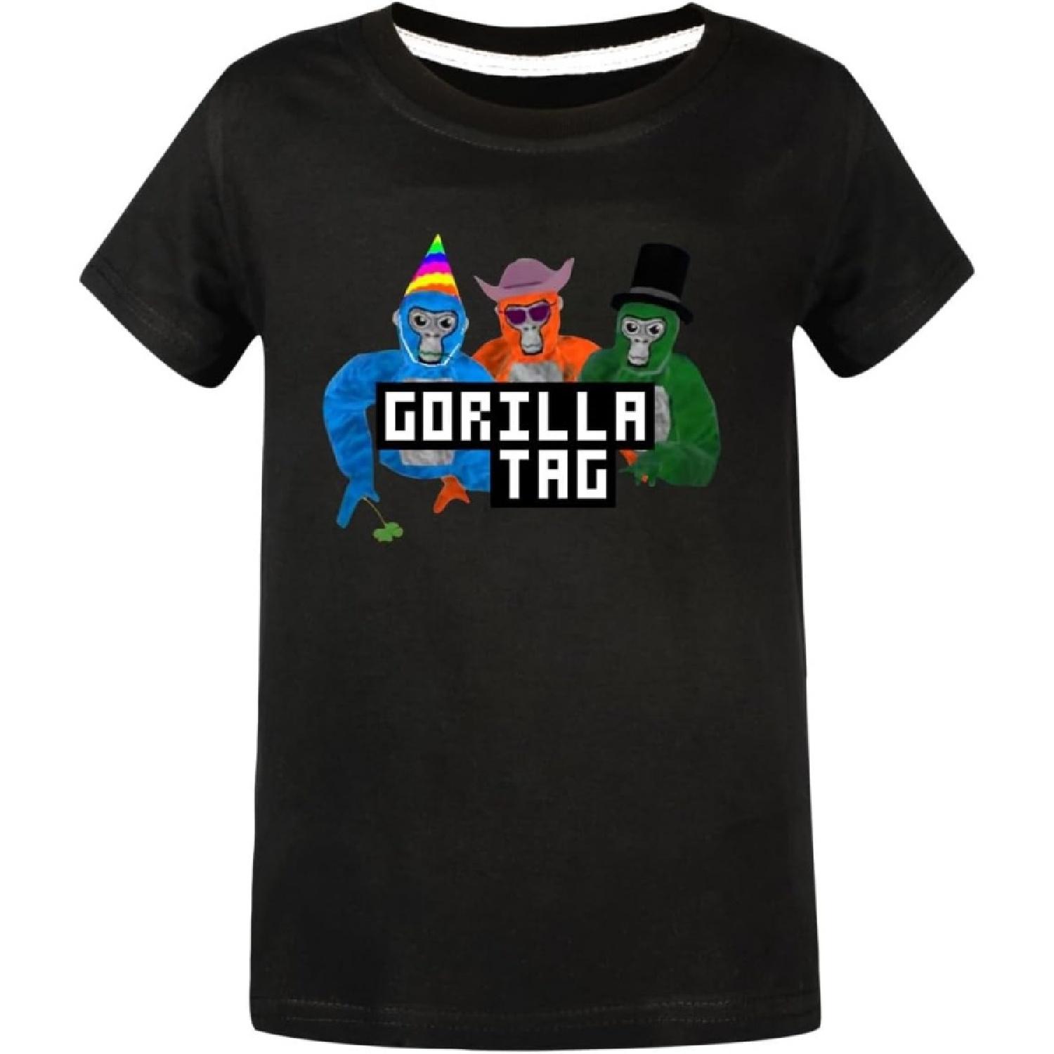 

Boys Gorilla Tag Cotton T-Shirt Kids 3D Graphic Print Short Sleeve Crewneck Top Tee Red Black Age 4-13 Years XXXXXL різнокольоровий