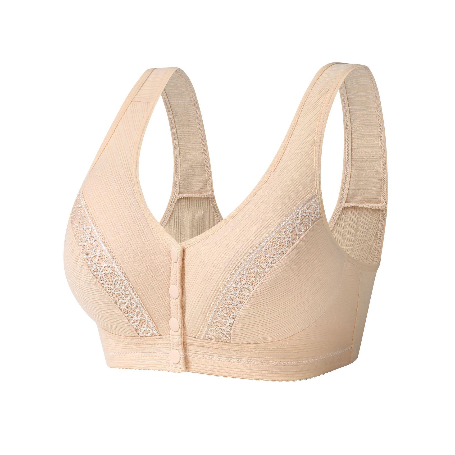 

Wanshuting Wireless Front-Closure Plus Size Bra for Mature Women 36/80