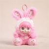 Cute Rabbit Plush Keychain Soft Vinyls Toy With PP Cotton Filling Key Chain For Bags And Car Decors 20cm Height