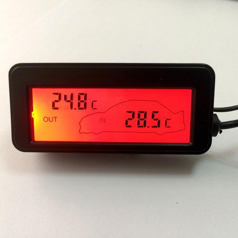 Digital Thermometer for Car, Car Thermometer Indoor Outdoor Car LCD Digital Display Indoor Outdoor Thermometer for Truck SUV