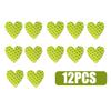 12pcs Heart Shape Reflective Car Stickers Night Warning Mark Reflective Tape Stickers Decoration Decal Car Accessories