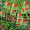 200Pcs Fruit Protection Netting Bags with Drawstring Reusable Grape Grow Bags Strawberry Cover Mesh Bags for Pests Control