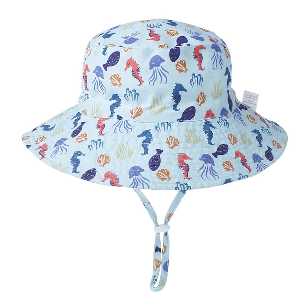 Sommer-Sonnenkappe für Babys, Baby-Sonnenhut für Mädchen und Jungen, Outdoor-Hals-/Ohrschutz, Anti-UV, Strandkappe für Kinder, Bucket Cap, 0–8 Jahre