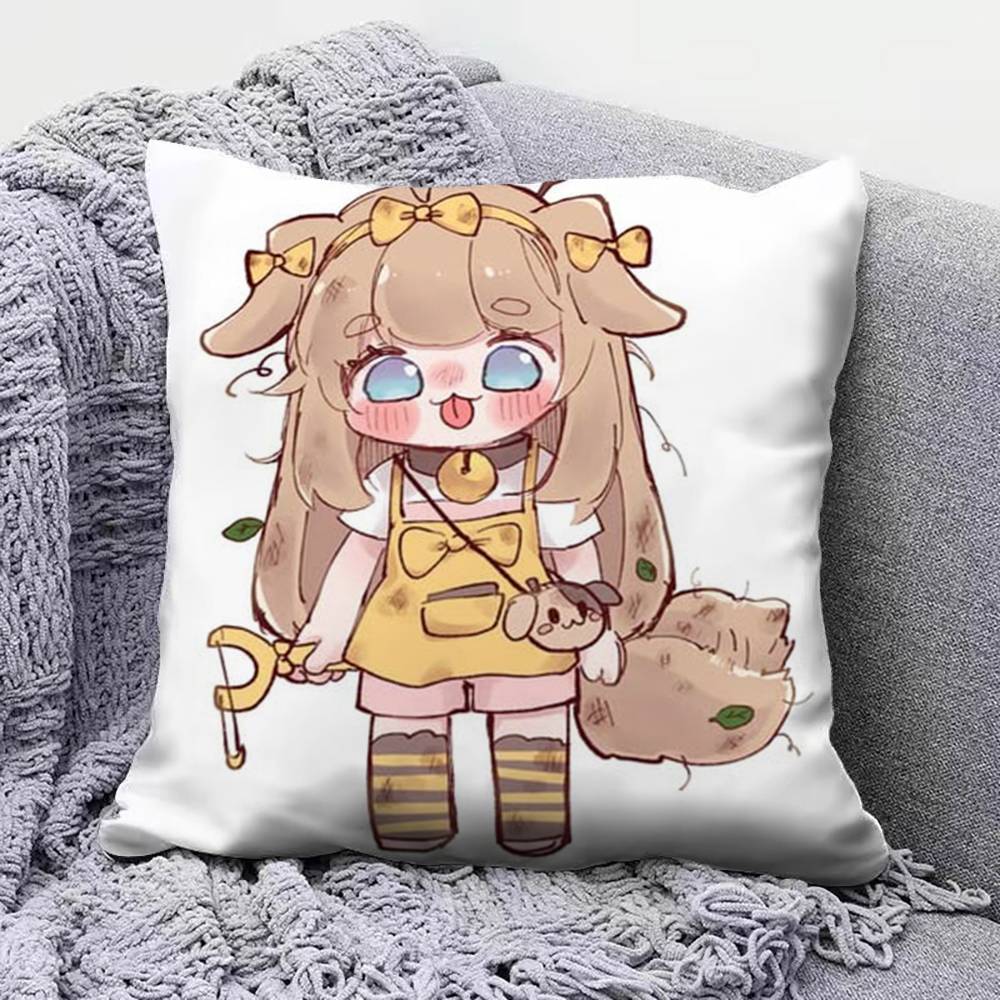 Trickal chibi go Butter Pillow Covers Home Sofa Cushion Covers and Aecorative Custom