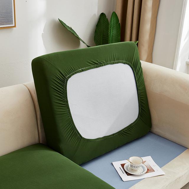 

Elastic Stretch Sofa Cover Removable Solid Seat Cushion Protector For Living Room Furniture Couch Slipcover 1pc Length 50-60cm