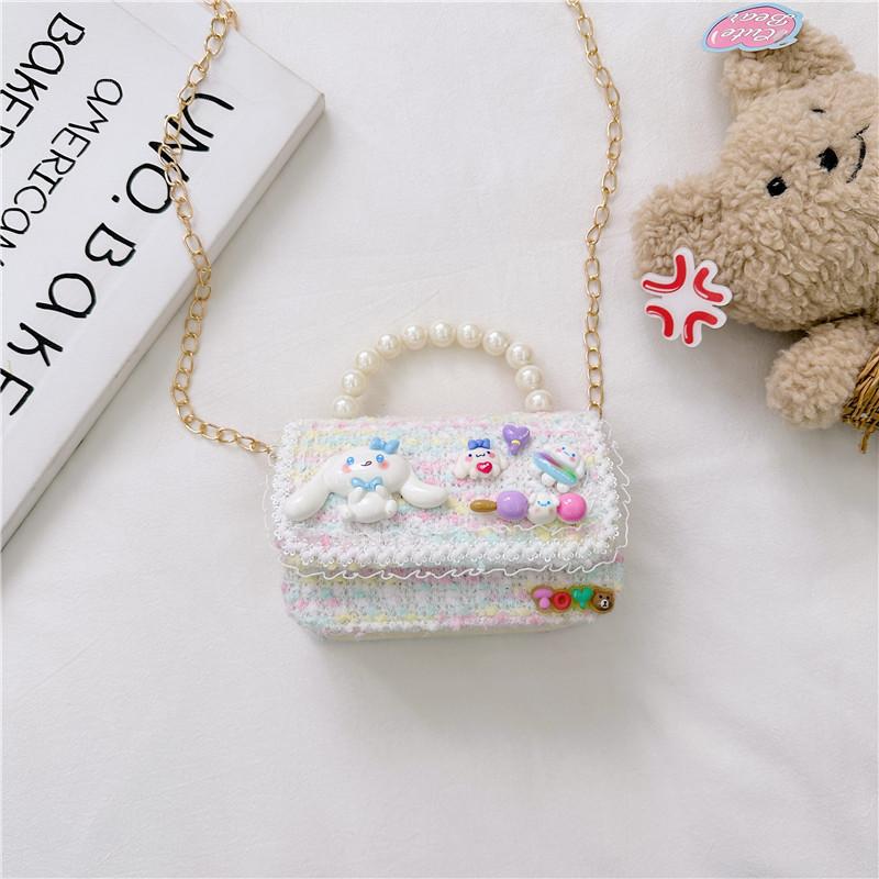 Мультяшная Сумка-Принцесса Животное С Цепочкой Для Девочек Повседневные Аксессуары White