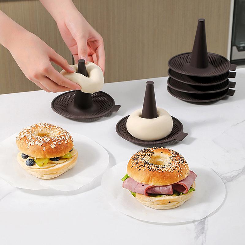 1Pc Doughnut Silicone Pan Set Bagel Molds Set Pastry Mold Diy Conical Shape Silicone Molds For Baking Donut Pans Kitchen Tool