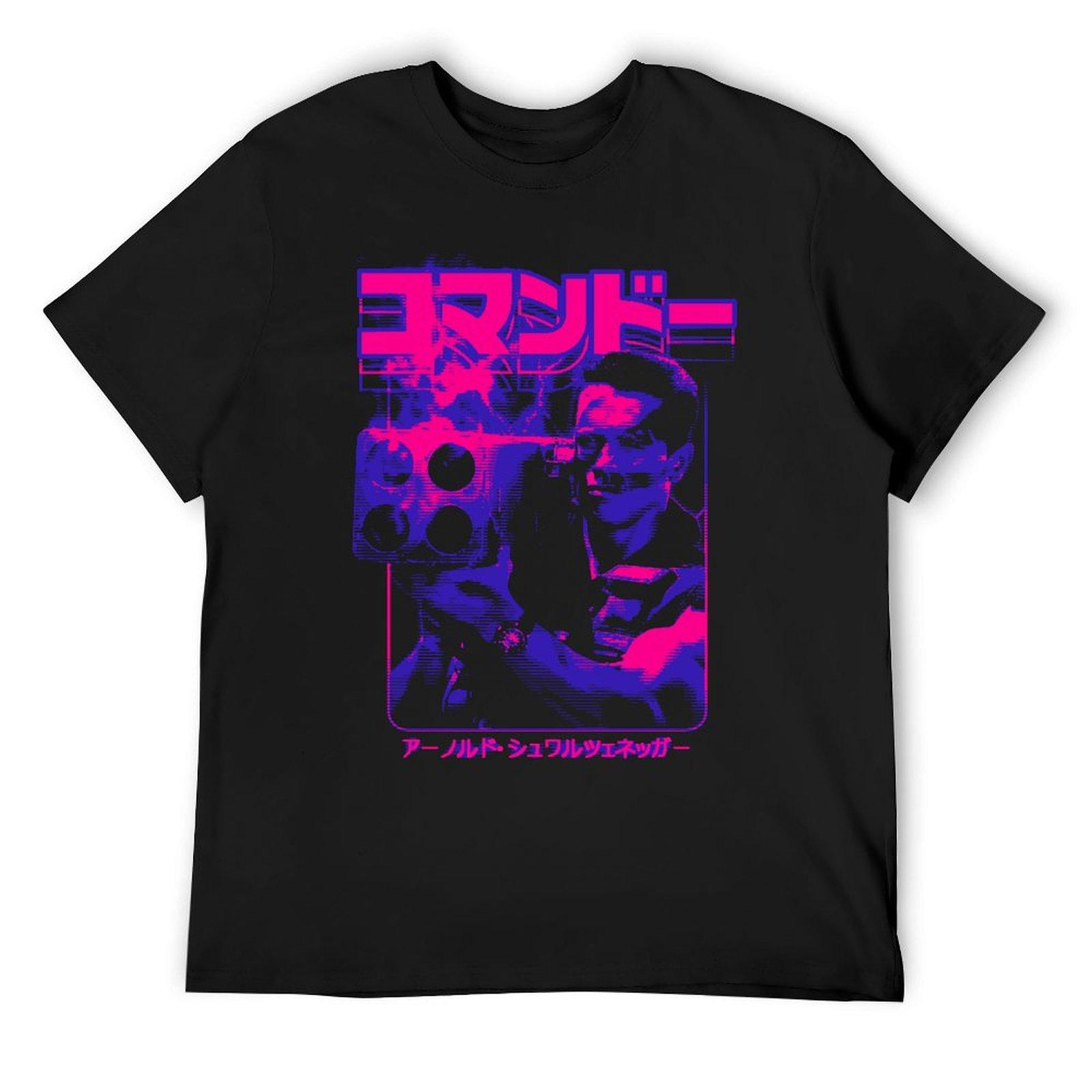 

Commando: John Matrix T-Shirt boys whites cotton graphic tees men tshirt 4XL