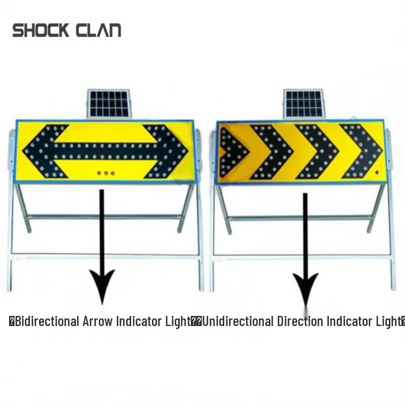 Solar LED Traffic Directional Warning Sign