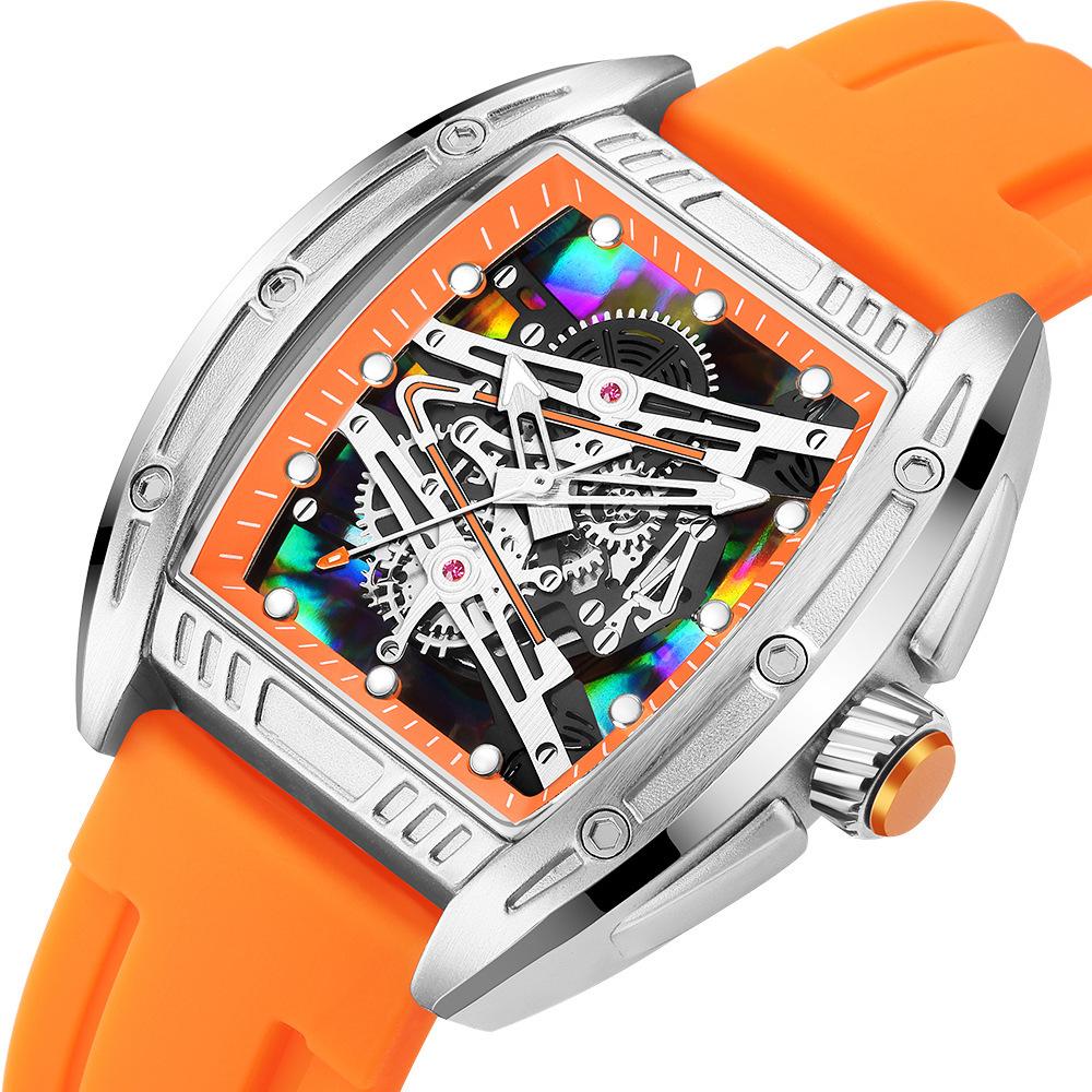 New Barrel-shaped Luminous Waterproof Domineering Sports Quartz Watch