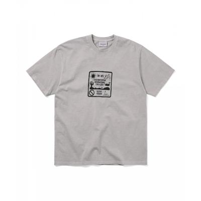 Thisisneverthat Caution Sign Tee Grey