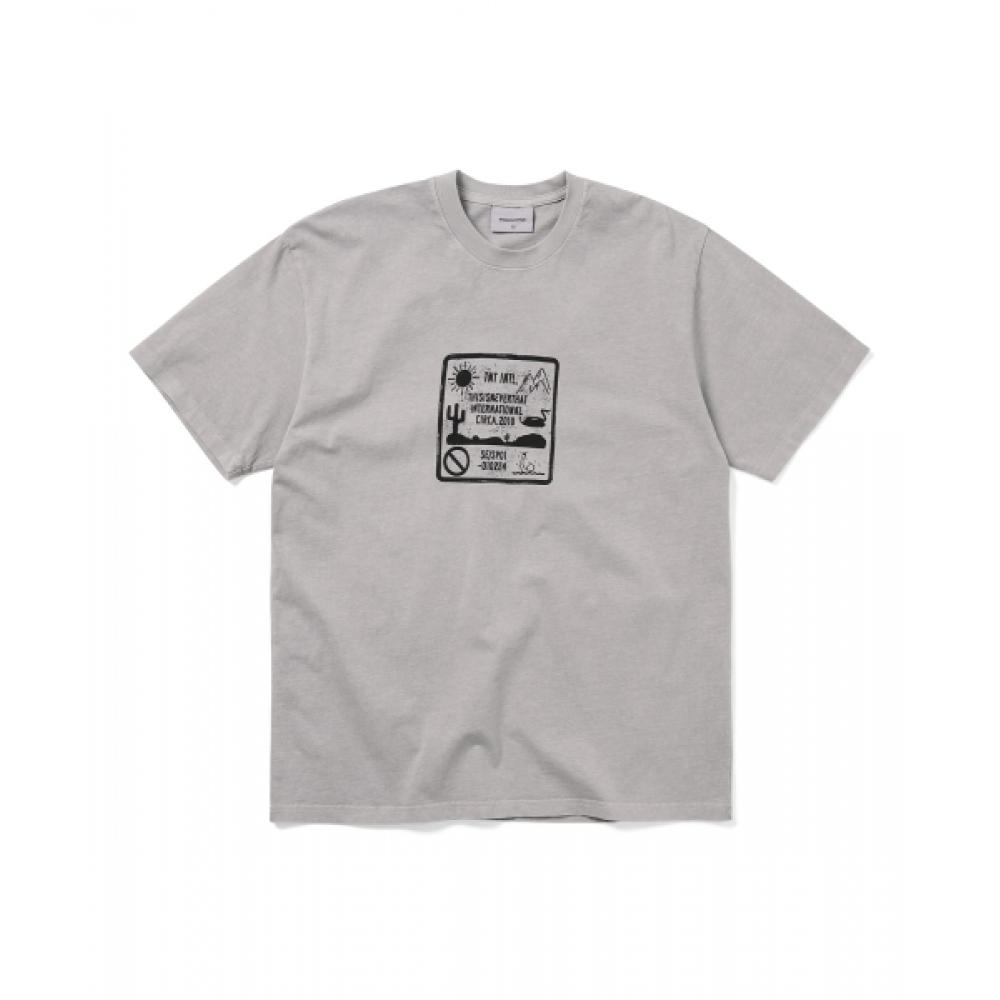 Thisisneverthat Caution Sign Tee Grey S