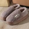 2025 Cotton Slippers Large Size Autumn and Winter Plush Thickened Warm Home Non-slip and Wear-resistant Outdoor Slippers