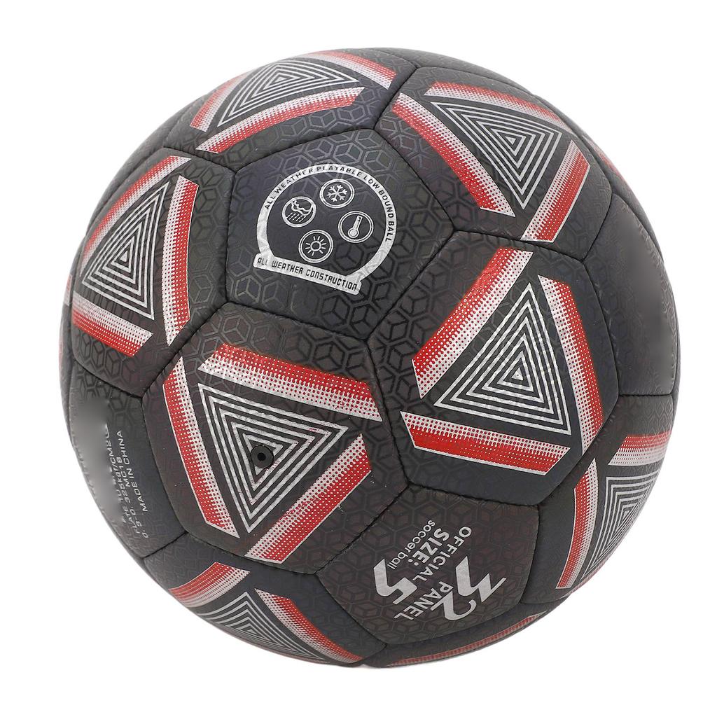 Reflective Soccer Ball Standard Size 5 Durable PU Leather Luminous Soccer Ball for Training Night Games