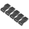 40 Pcs 17mm Mini Buckles Plastic Adjustable Buckles Durable Flat Buckles  Bag Straps