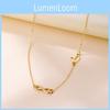 Stylish Minimalist Alloy Chain Necklace For Women With Chic Geometric Heart Motif