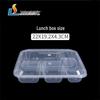 Disposable 5-Compartment Meal Prep Containers with Lids
