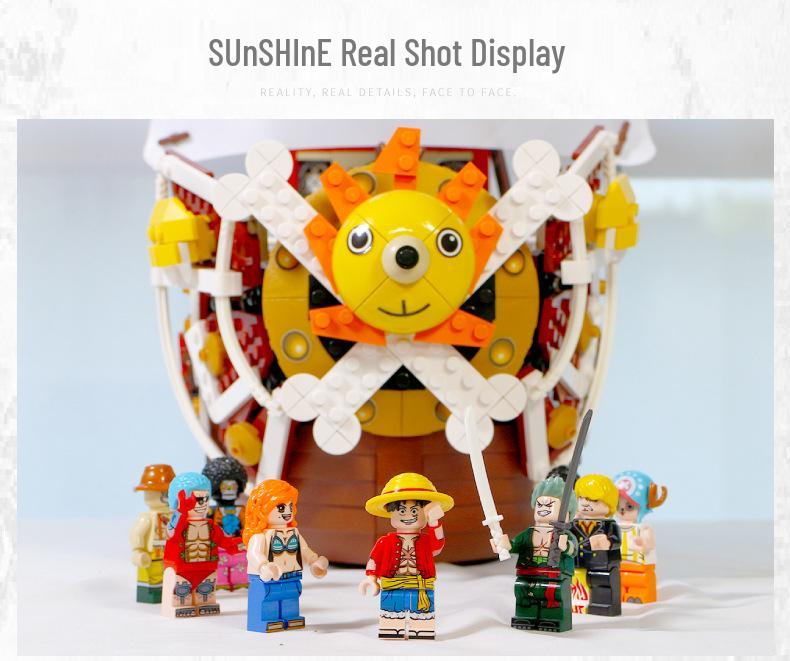 Thousand Sunny Schiff Kompatible Lego Steine - One Piece Pädagogisches Bauset für Jungen (S Marke 6298)