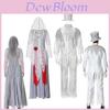 Ymkq Disfraz de Fiesta de Vampiros de Halloween para Adultos Traje de Cosplay de Novia y Novio Fantasma Blanco