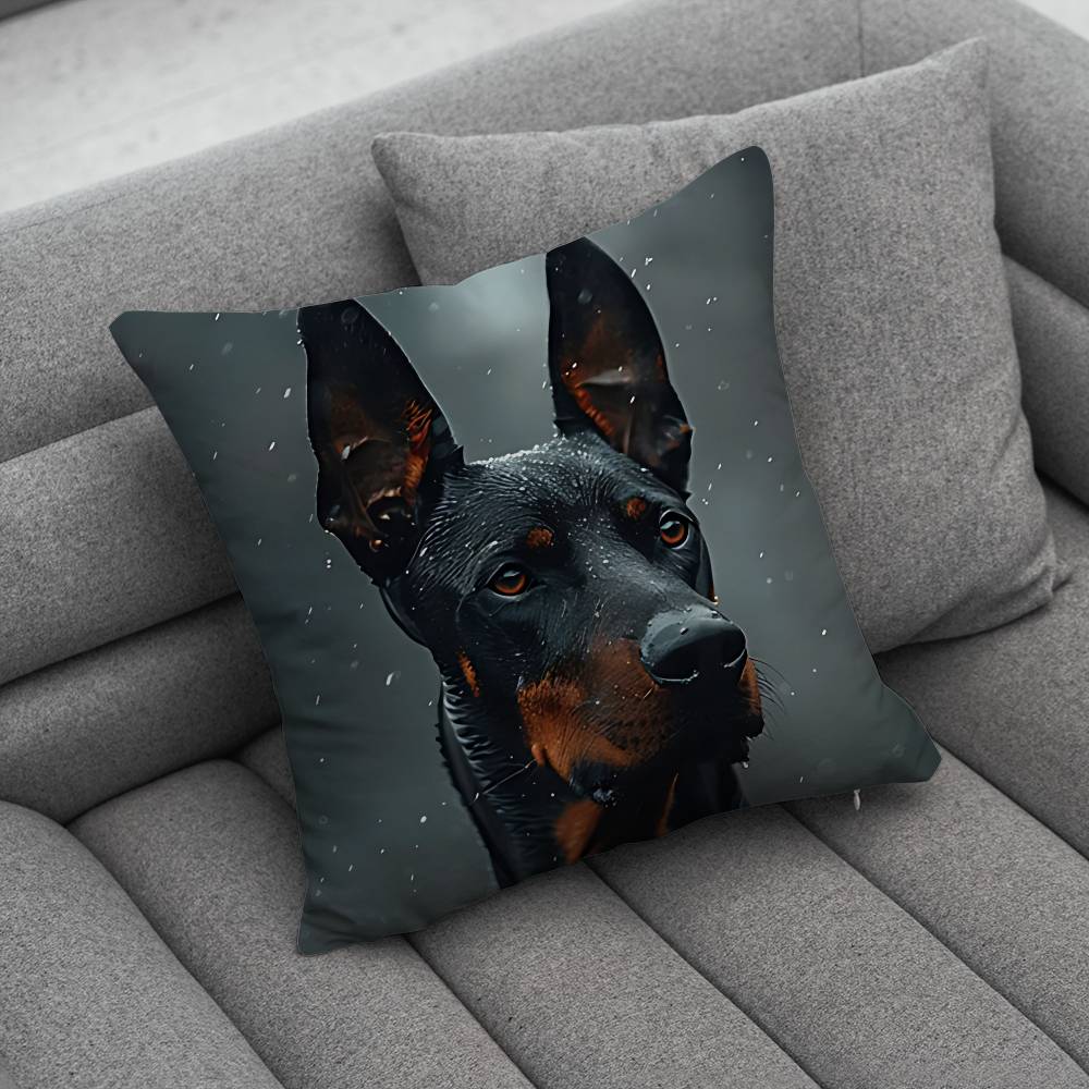 Doberman Dog Creative patterned pillowcases for interior decoration office living room home