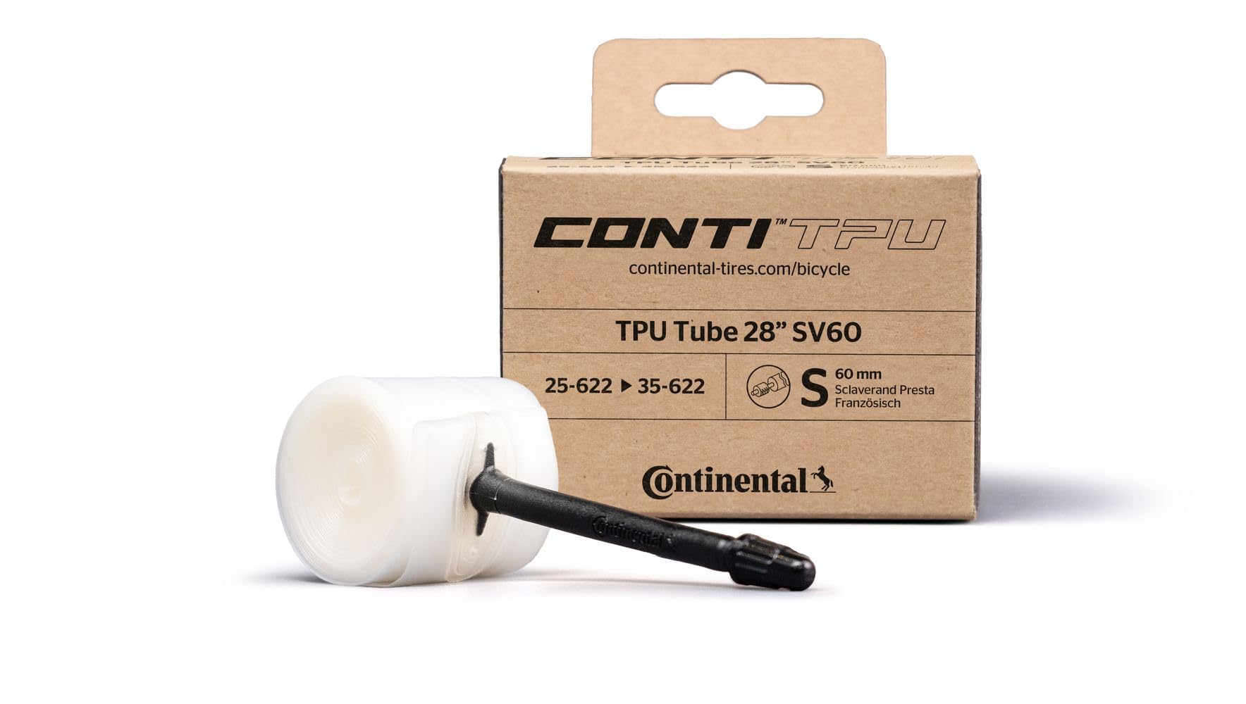

Continental TPU Tubes 700c x 60mm with Presta Valve 25-35mm