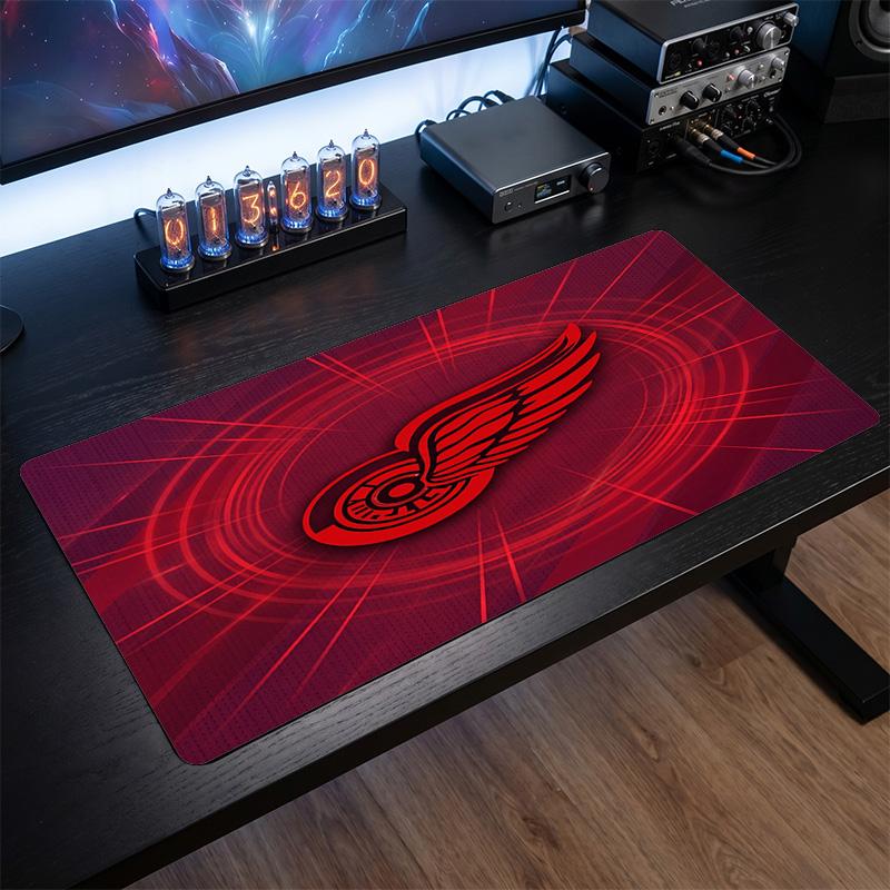 Detroit Red Wings Pattern Mousepad Anti?Slip Rubber Desk Pad For Gaming Working Desktop Decoration
