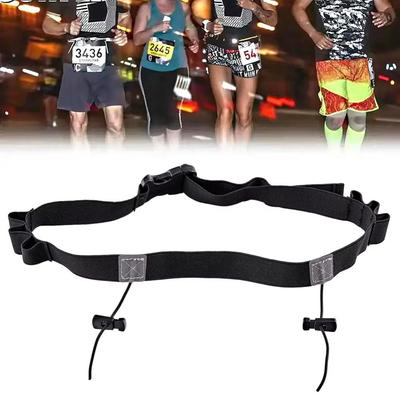 Waist Belly Band Running Race Number Belt With 6 Gel Loops Triathlon Waist Belt  Competition