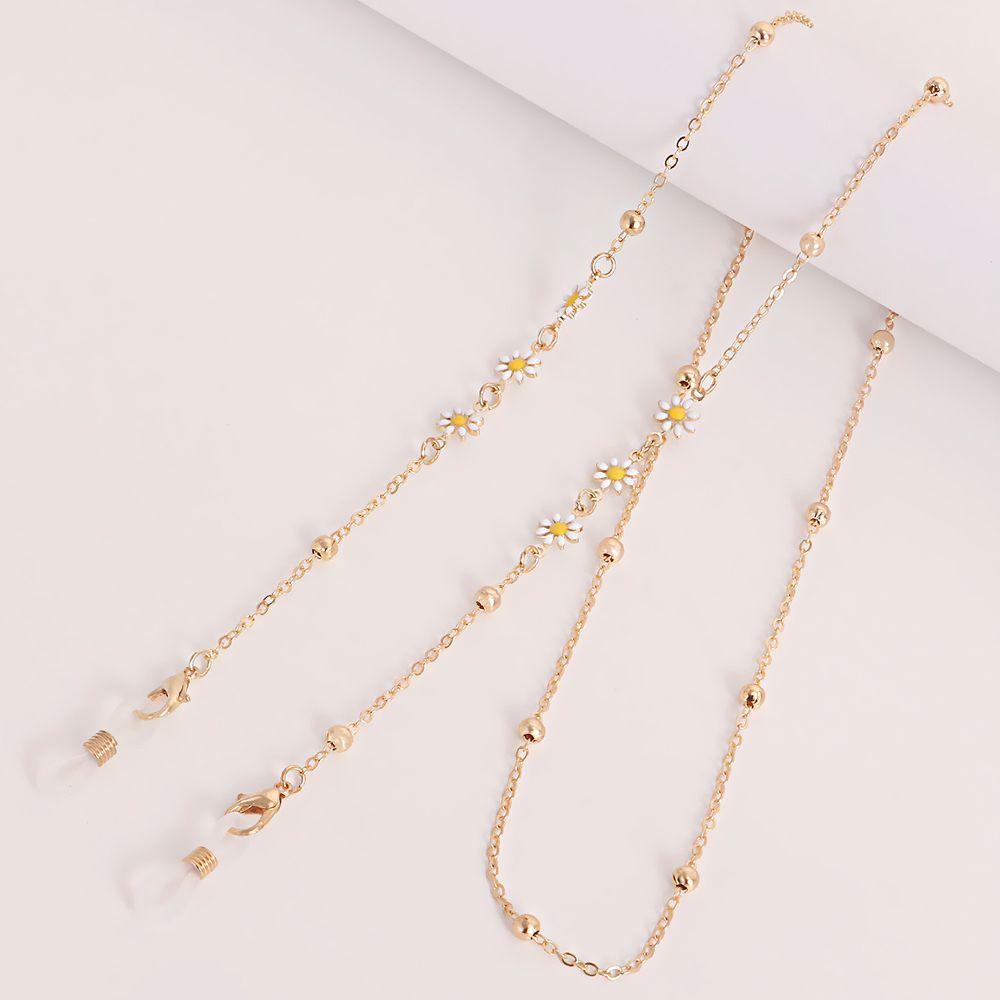 Vintage Fashion Colorful Flower Eyewear Accessories Sunglasses Chain Eyeglasses Lanyard Mask Chain