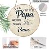 2D Flat, 1pc Vintage Aluminum Sign, German Father'S Gratitude Quote with Fist Pattern Decoration Plaque, Suitable for Bedroom, Living Room, Dining