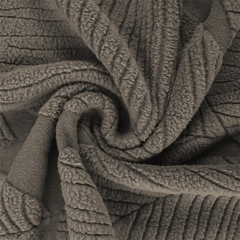 1 Set Blätter-Jacquard Klapphockerbezug Elastisch Einfarbige Runde Stuhlhusse Strapazierfähige Rückenlehnen-Stuhlbezüge für Wohnzimmer
