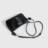 Korean Solid Color Shoulder Bag Underarm Bag Lock Small Square Bag Motorcycle Handbag Bag French Crossbody Bag Simple