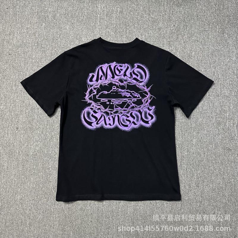 New High Street Corteiz Alcatraz Fun Letter Print Men's and Women's Casual Short Sleeve T-Shirt