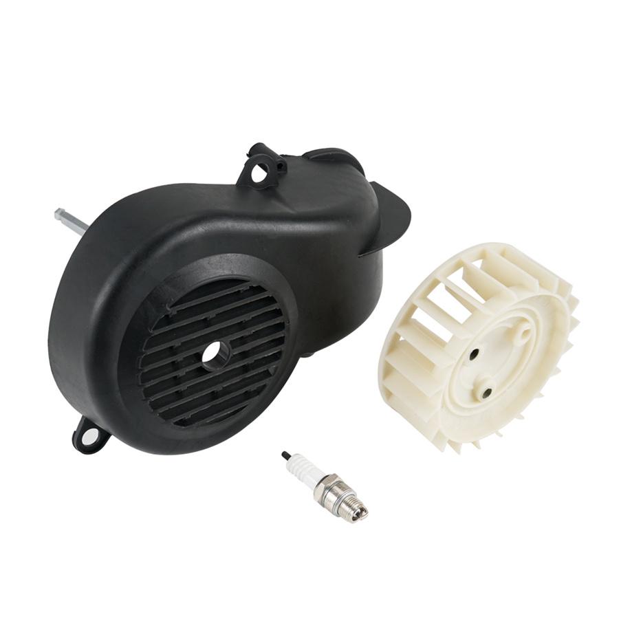 Air Shroud Cooling Fan Assembly For Polaris E-ton Dinli 90 2 Stroke ATV