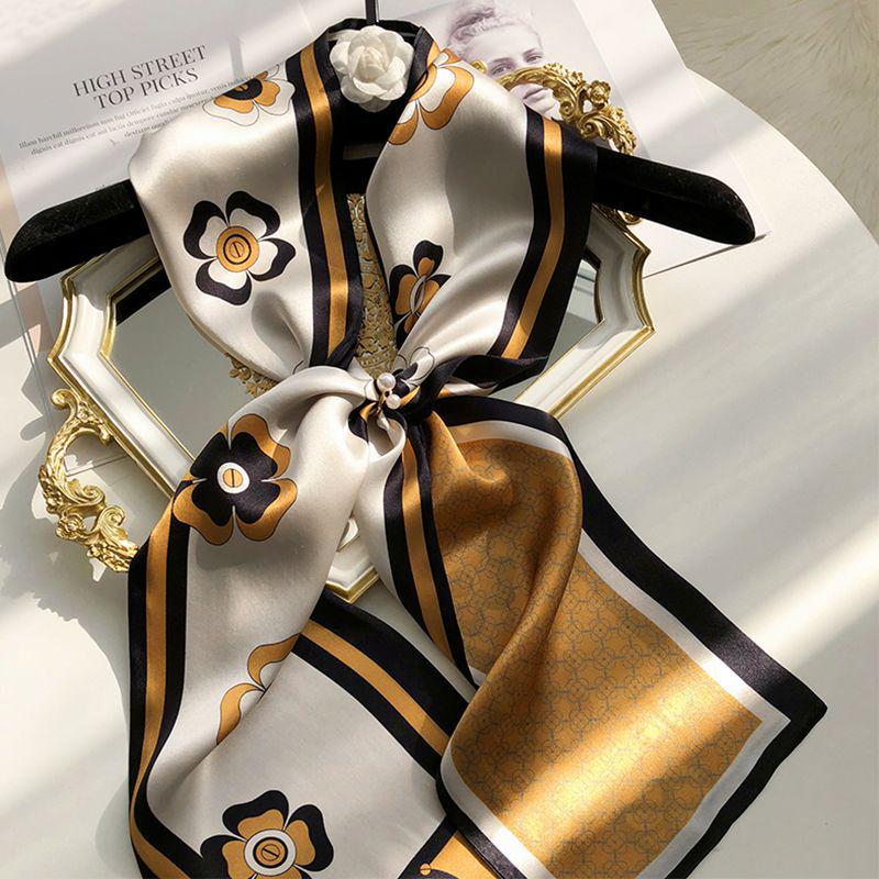 Korean Style Versatile Long Silk Ribbon Scarf