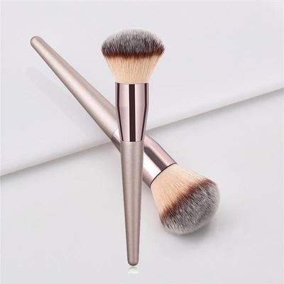 Pennelli per il trucco morbidi color champagne per donne Pennello per fondotinta in polvere, fard, ombretto, Kabuki, per sfumare il trucco, strumenti di bellezza